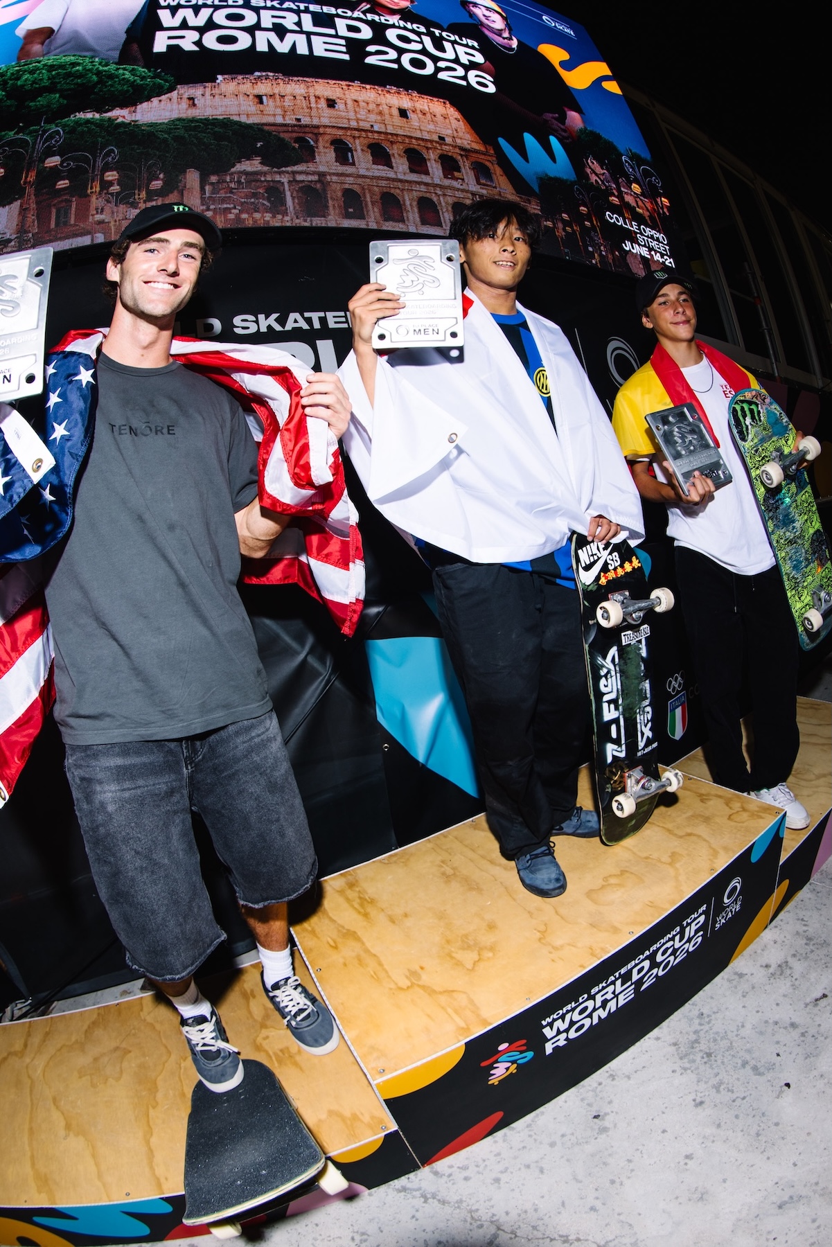 Mens podium wsk skateboarding world Cup Ostia 2026 Abal 0918