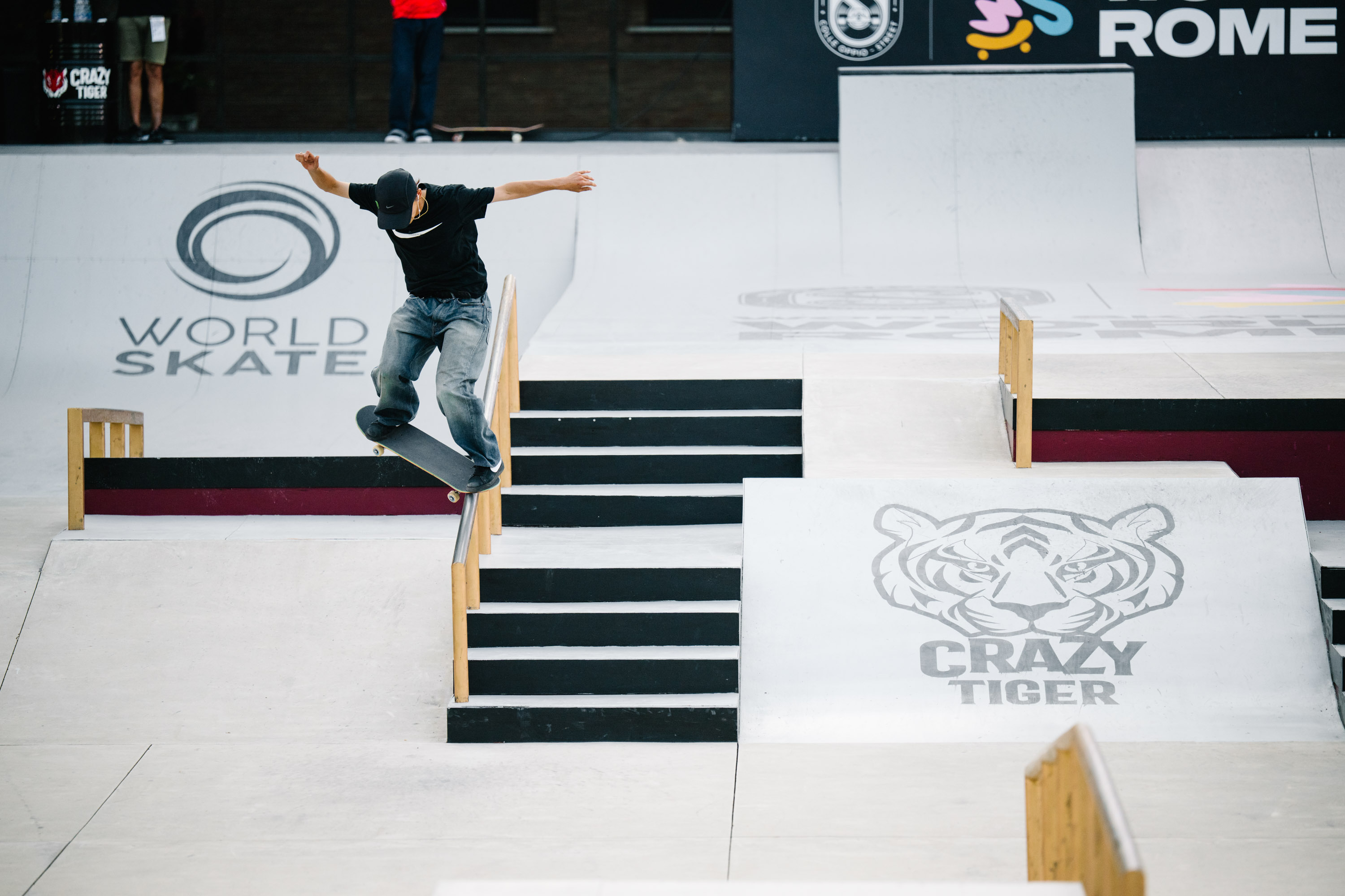 Sora Shirai switch 180 nosegrind wsk skateboarding world Cup Rome 2026 Haruta 1846