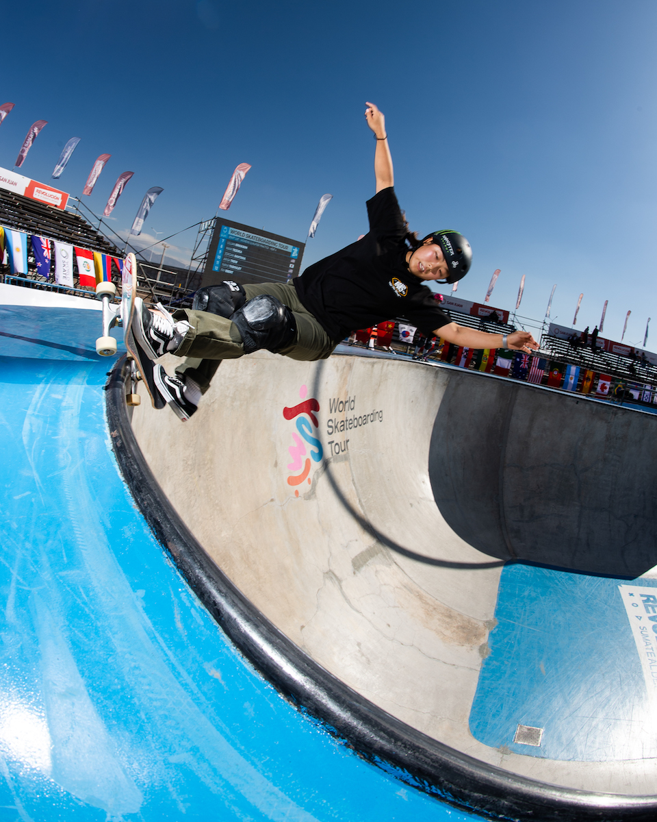 Mami Tezuka front feeble World Skate WST Park San Juan Park 2023 Piero Capannini 