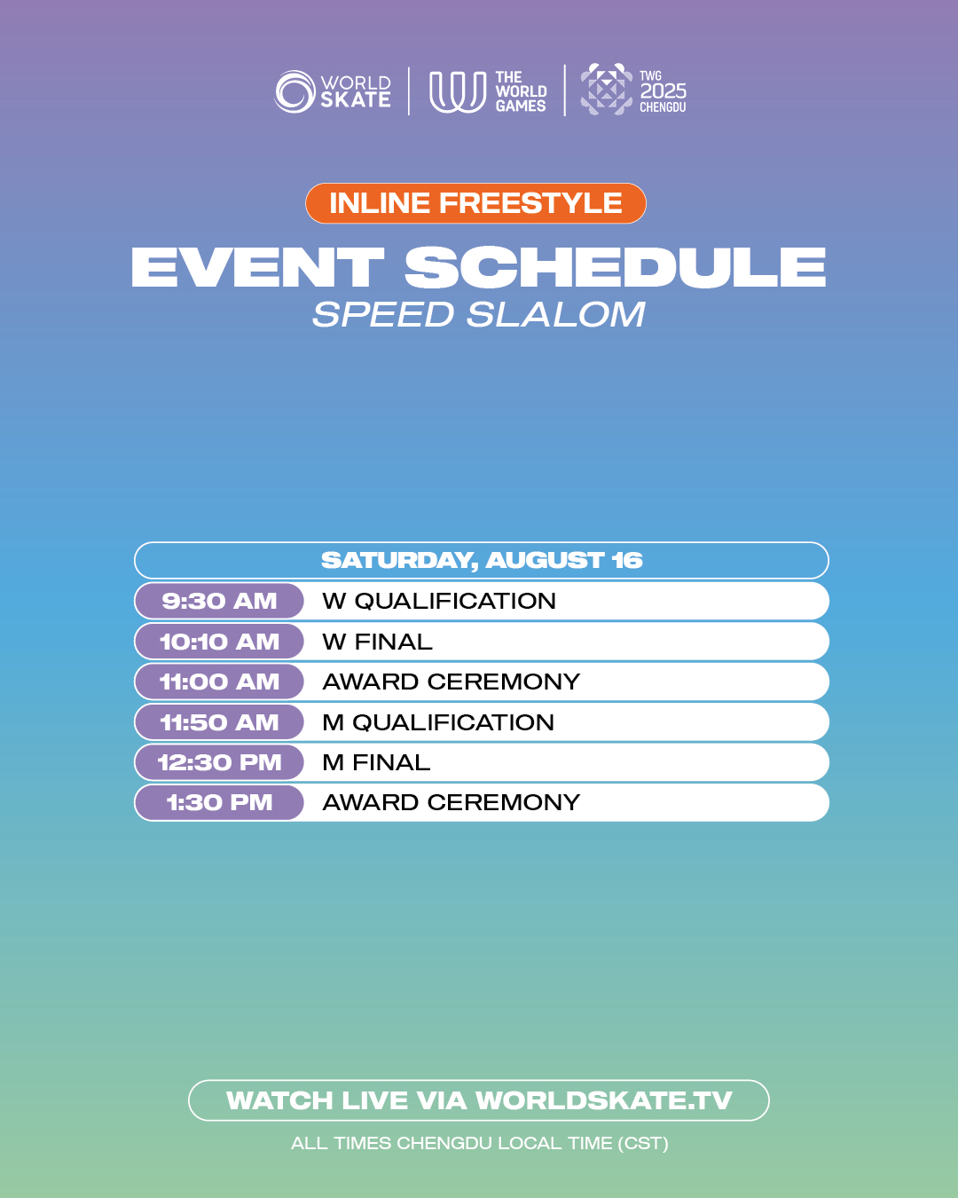 WORLD GAMES Event Schedule 1080x1350 Inline Freestyle2
