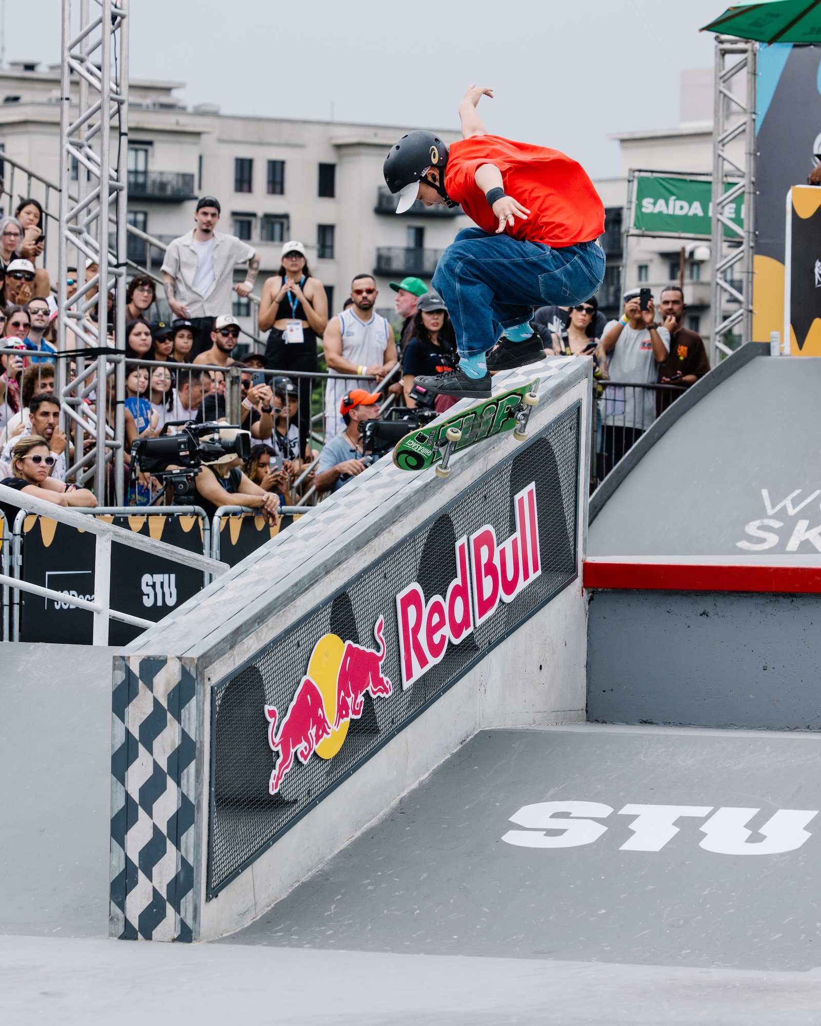 Ibuki Matsumoto kickflip front 5050 wsk skateboarding championship São Paulo 2025 Abal 8291