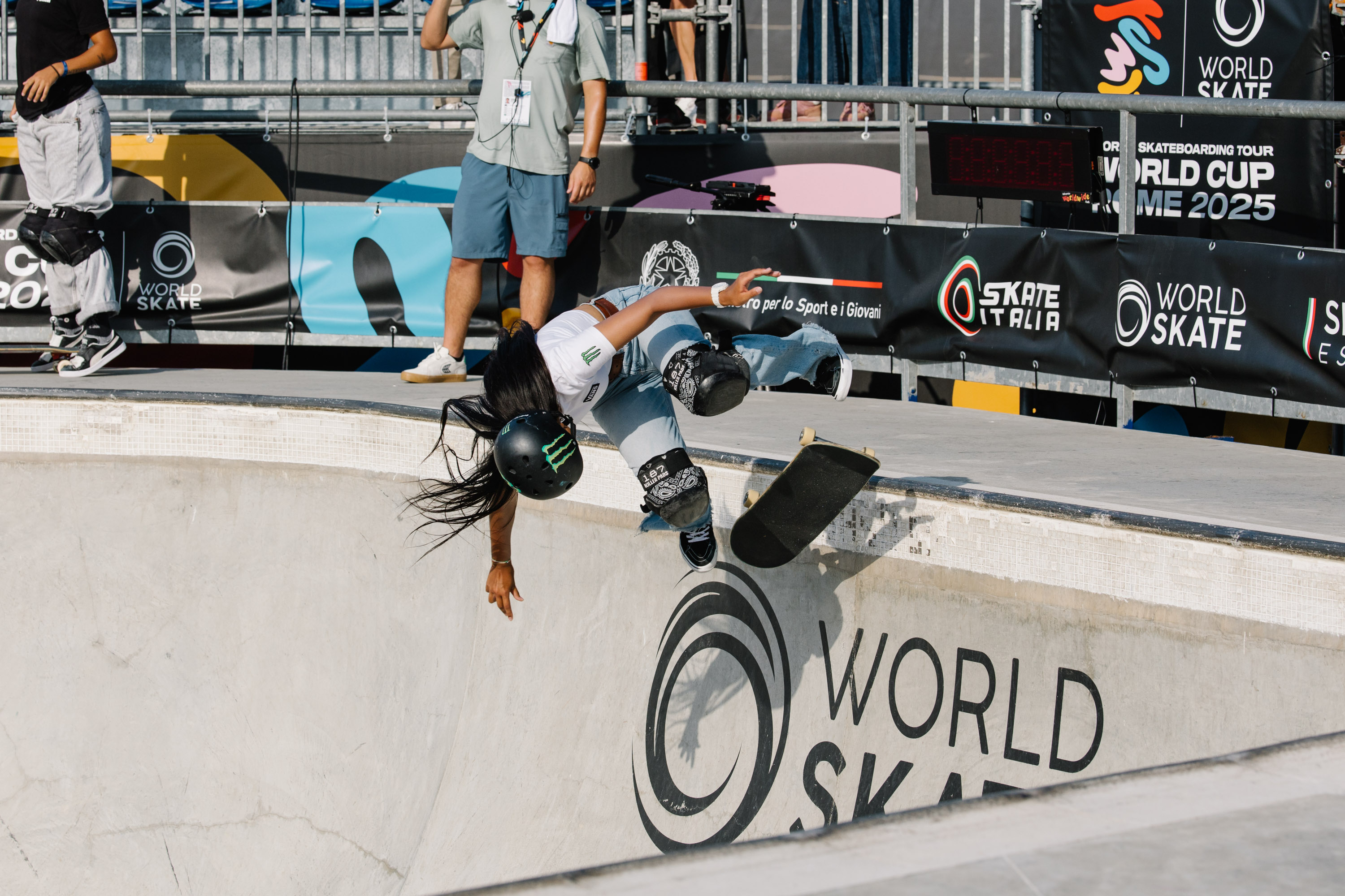 Cocona Hiraki kickflip WST World Cup Rome 2025 Bryce Kanights 1513