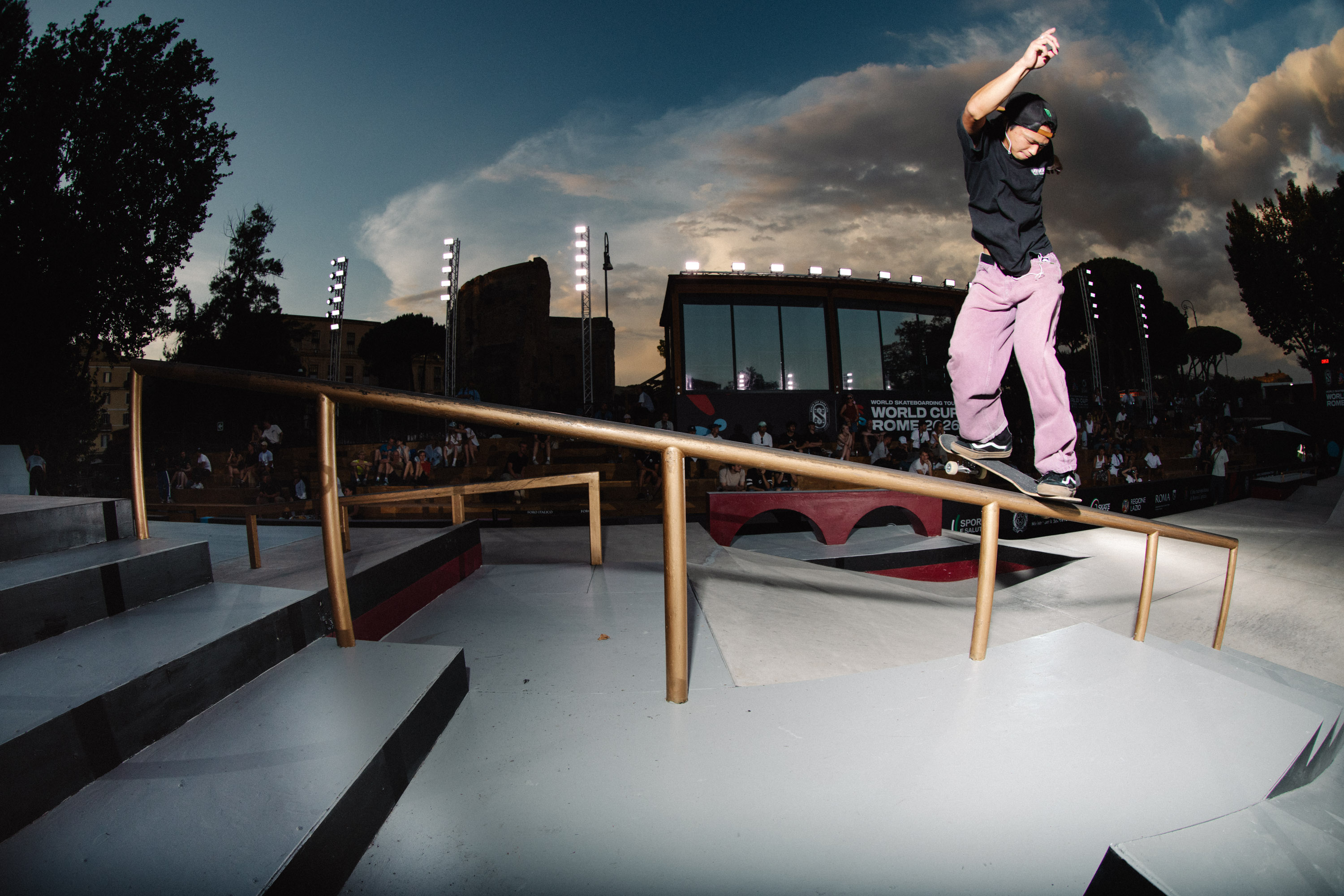 Toa Sasaki backside noseblunt wsk skateboarding world Cup Rome 2026 Haruta 9554