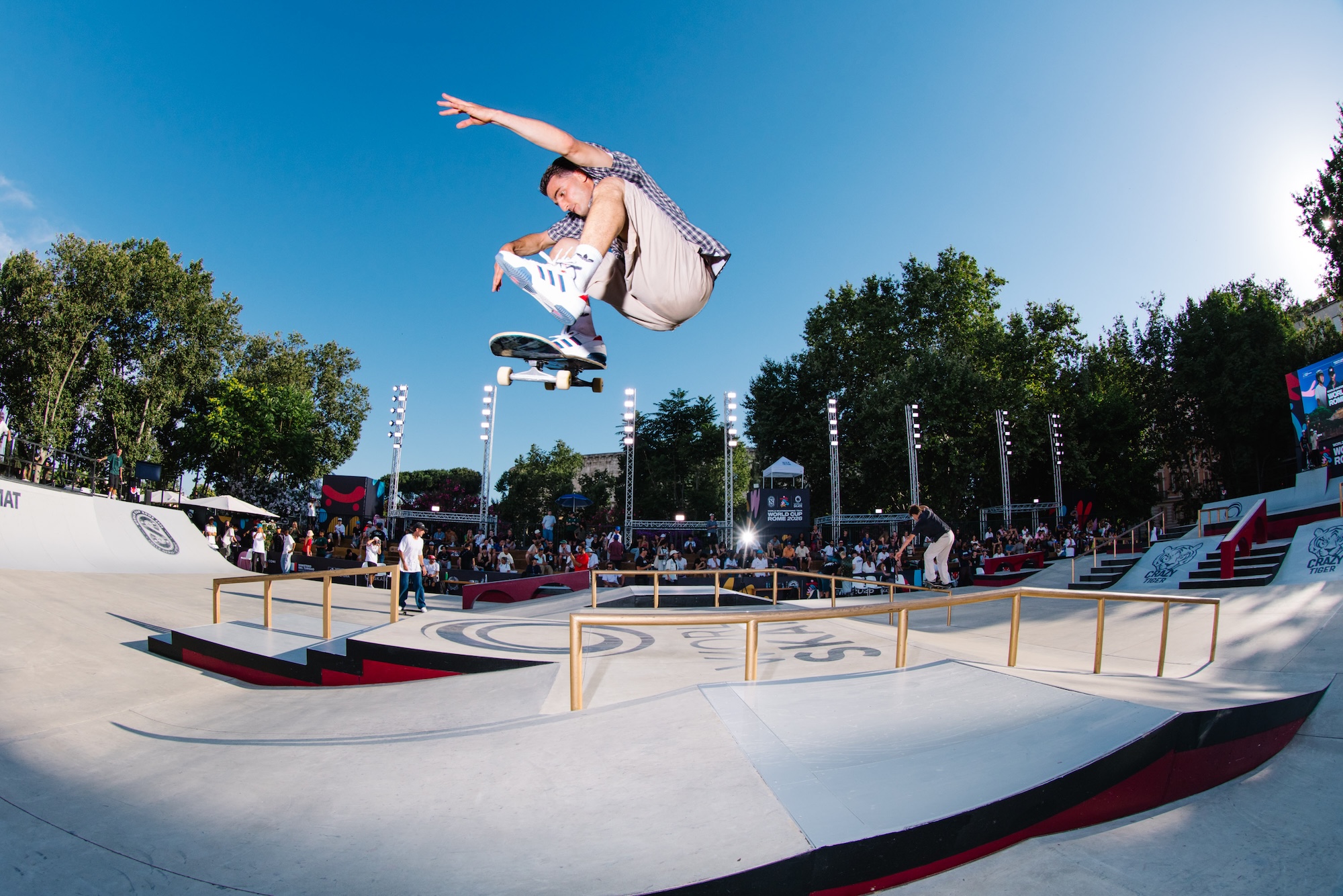 Vincent Milou frontside flip wsk skateboarding world Cup Rome 2026 Haruta 9515