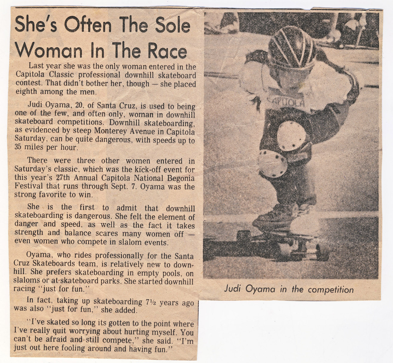 Sentinel Article Capitola Classic 1980
