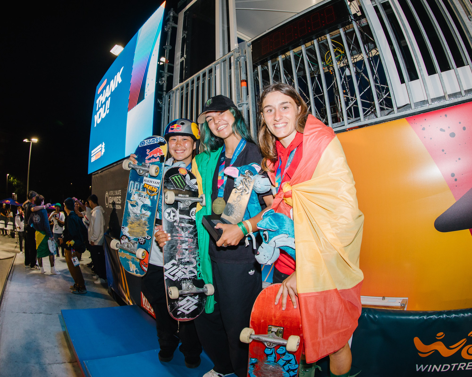 Hinano Kasuki Raicca Ventura Naia Lasso podium WST Park Rome Kenji Hurata 0161