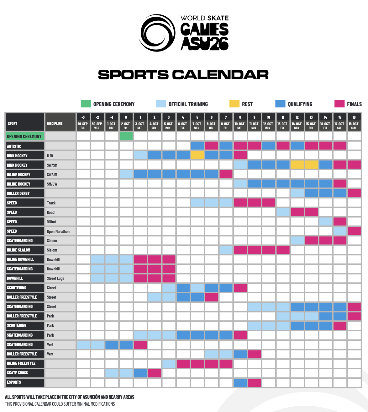 SPORT CALENDAR