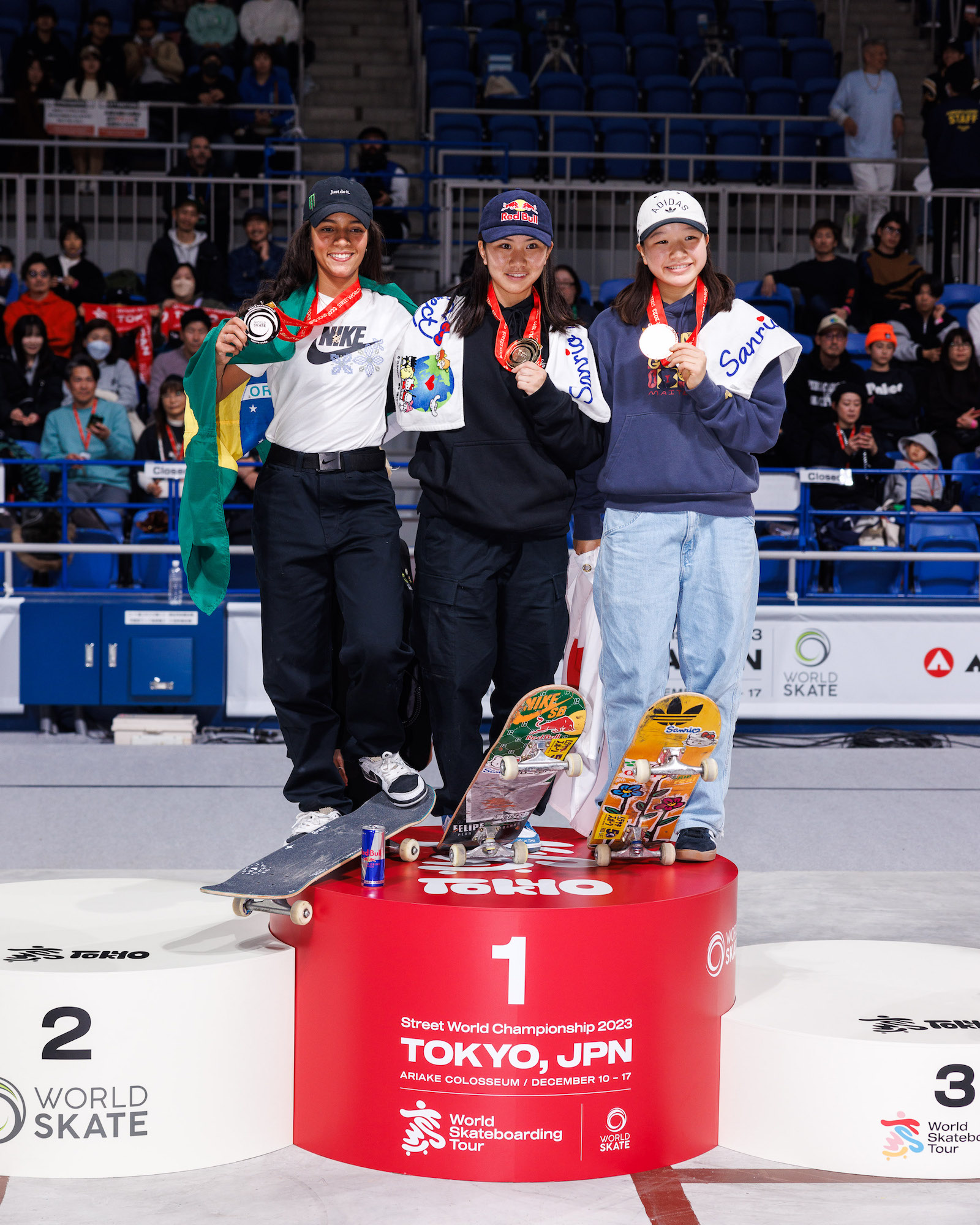 Womens Podium 2 finals WST Street WCH Tokyo 2023 Atiba Jefferson 3